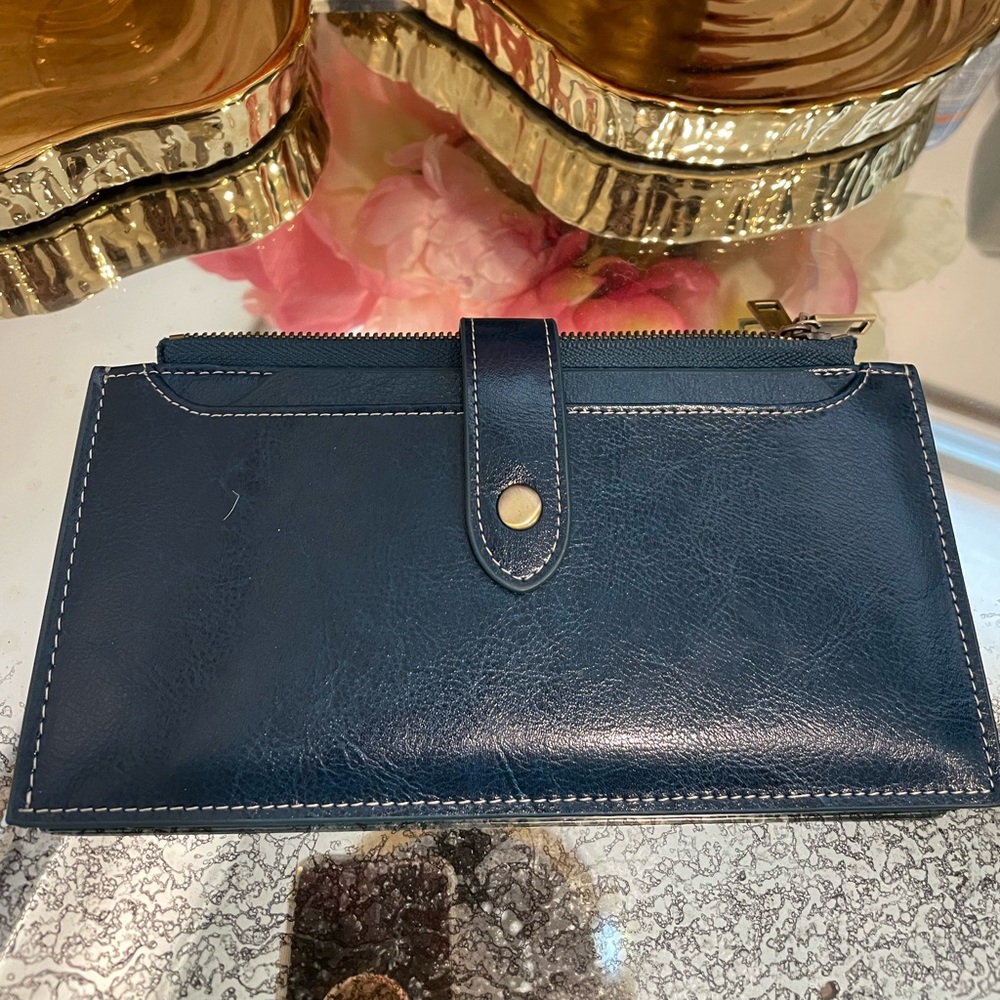 Teal card wallet